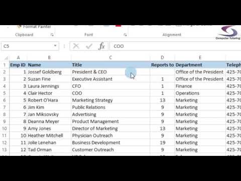 Visio Org Chart Tips