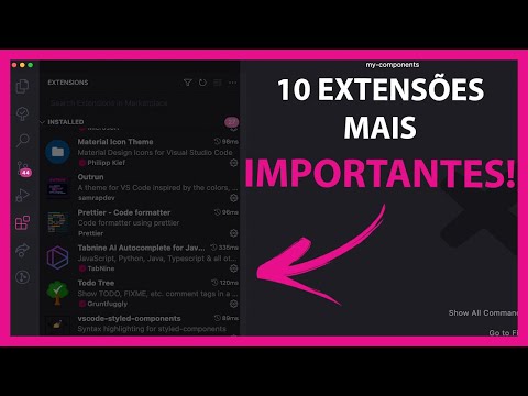 10 EXTENSÕES QUE VOCÊ PRECISA TER NO SEU VSCODE