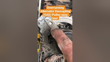 Fast easy way to test Overrunning Alternator Decoupling (OAD) Pulley