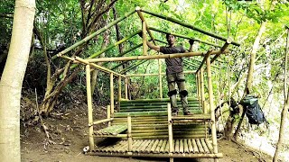 CAMPING MEMBUAT PONDOK BAMBU DI TEPISUNGAI – PONDOK BAMBU NYAMAN UNTUK DI HUNI