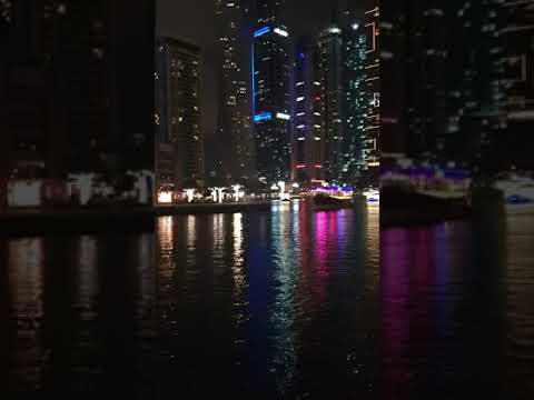 DUBAI MARINA @ NIGHT TIME. DECEMBER 2019