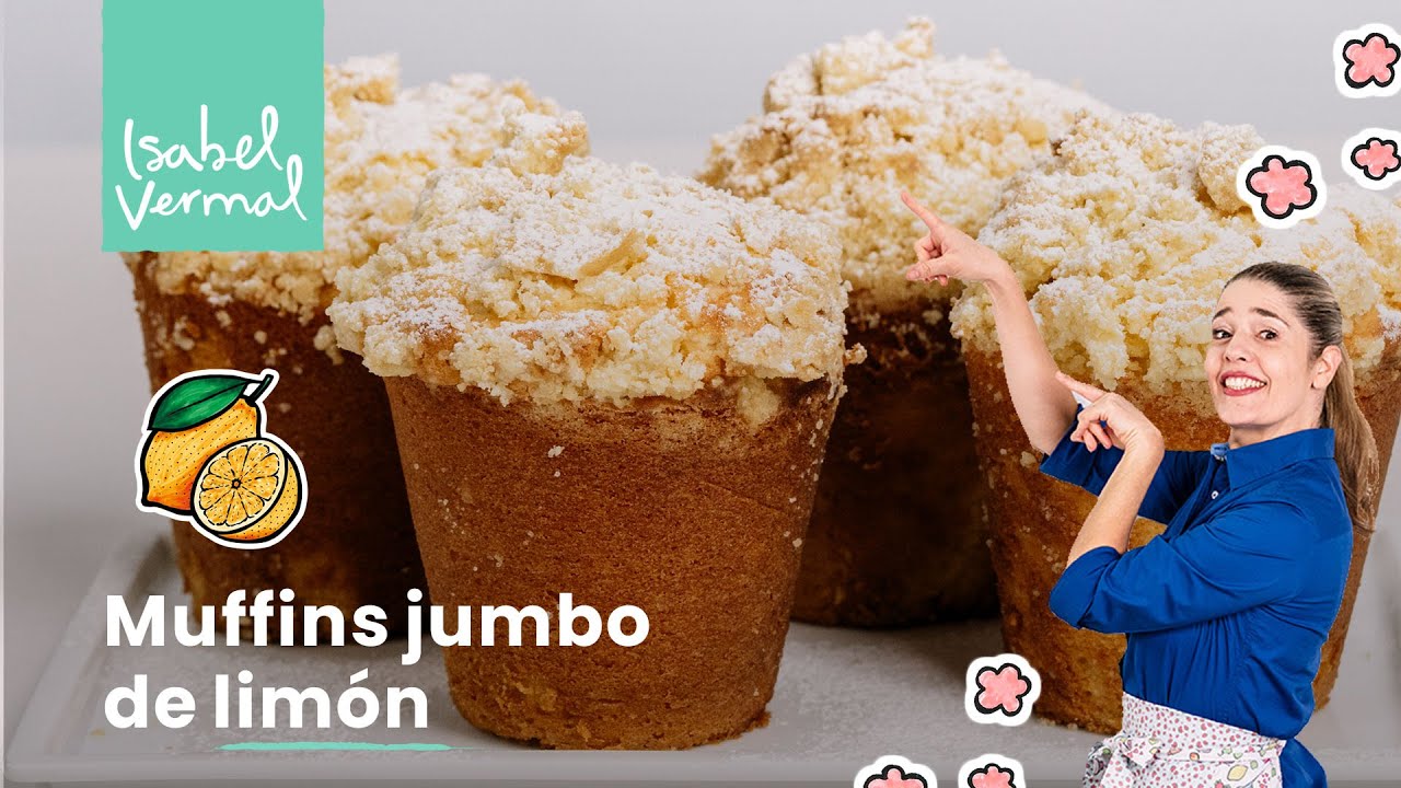 Muffins jumbo de limón