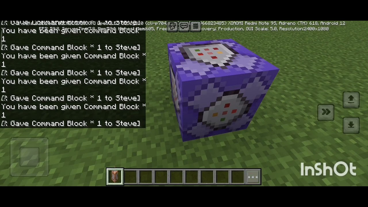 how to use a command block ( pocket edition)#minecraft - YouTube