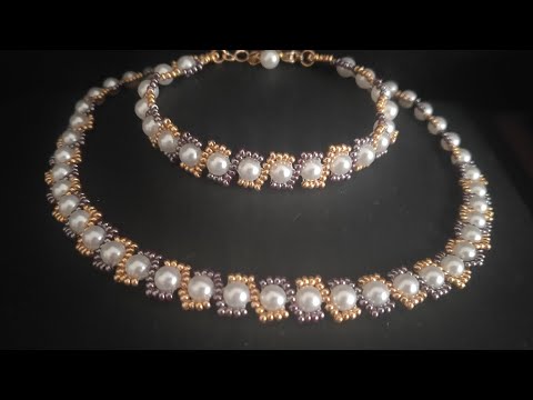 İNCİ BİLEKLİK & KOLYE YAPIMI / Pearl Bracelet Necklace Making