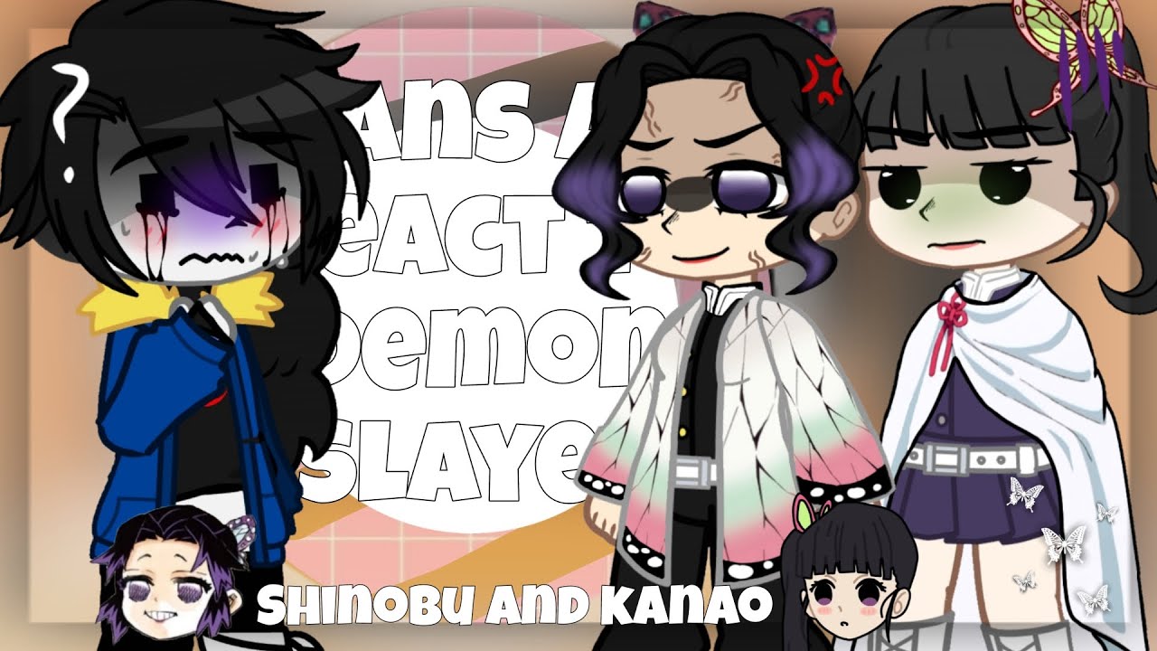 [🇷🇺/🇬🇧] Sans AU react to Demon Slayer {Shinobu and Kanao} [Gacha Art] (Перезалив/Reupload)