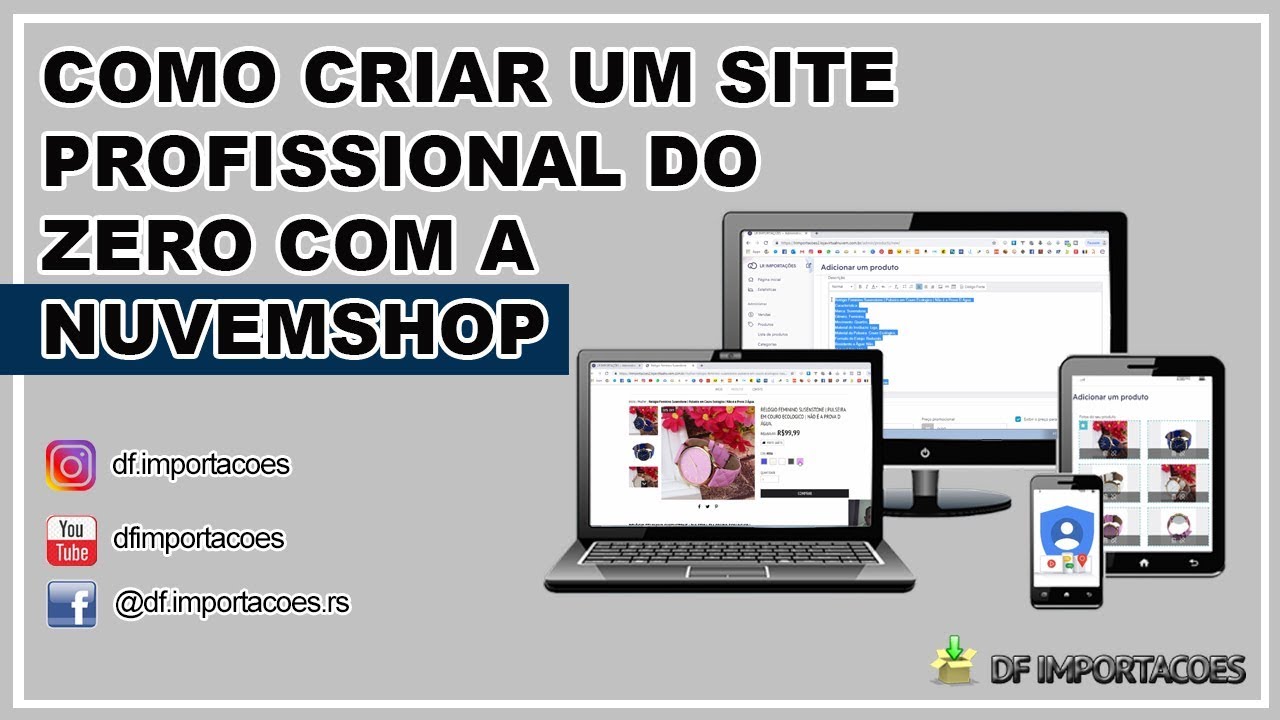 Como Criar Um Site Profissional do Zero - Com a Nuvemshop. Parte 1 ...