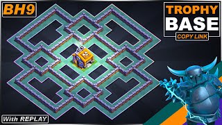 NEW BH9 Base 2021 with Replay | Best Builder Hall 9 Base Copy link | Clash of Clans