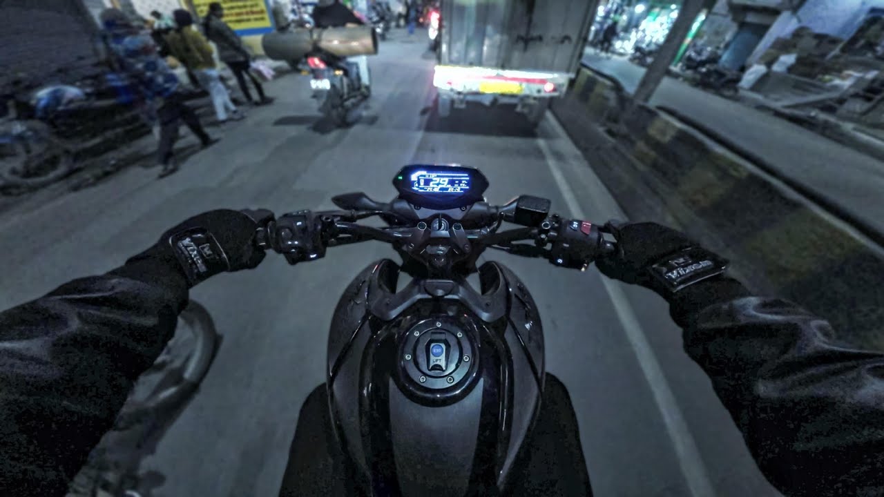 Escaping Shitty Traffic Of Banaras Night Ride Pov | Dji Action 2 | N160 Raw Sound | [ 4k 60fps ]