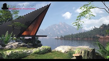3D Studio Max - Speed modeling - Lake house