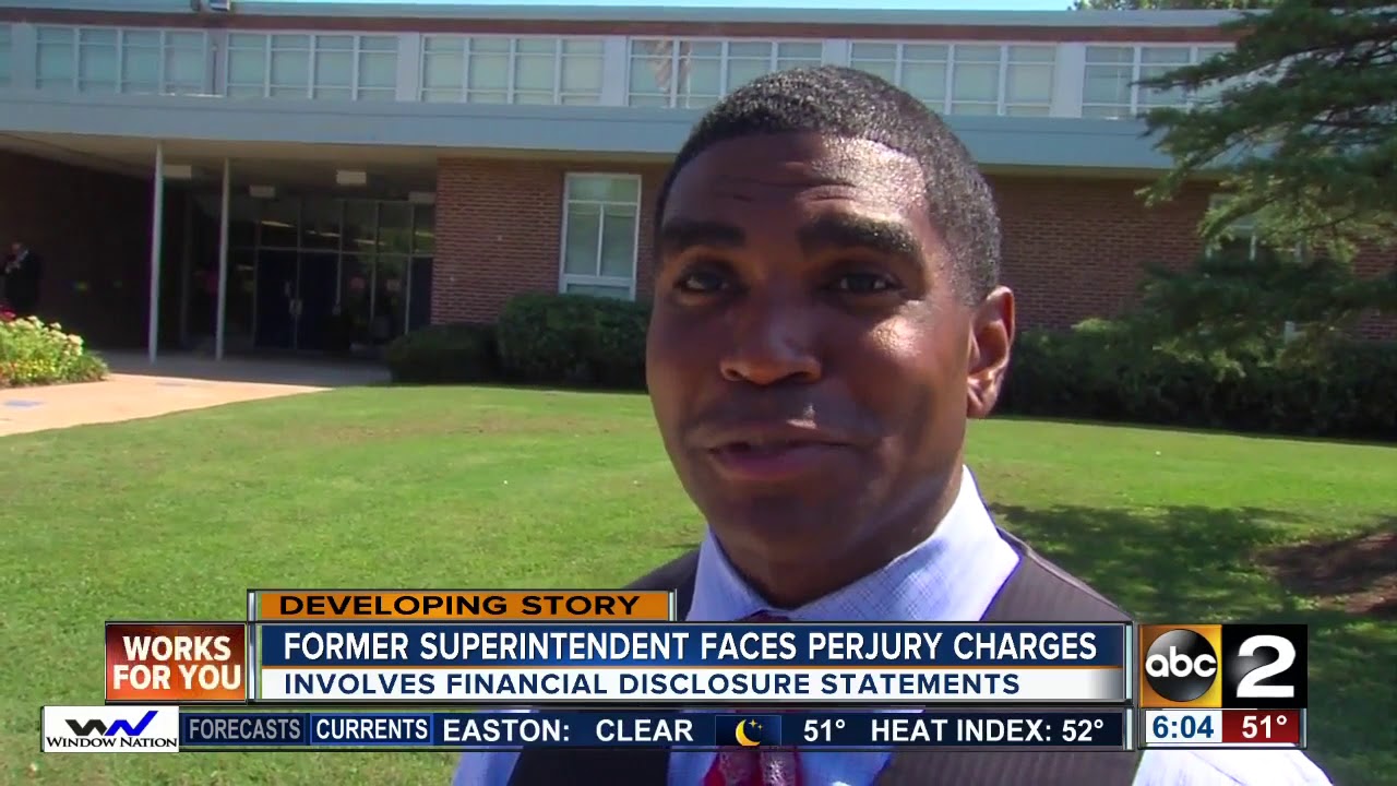 Former Baltimore County Schools Superintendent, Dallas Dance, charged with perjury
