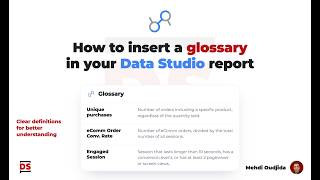Adding a glossary in a Data Studio report - Configuration Review