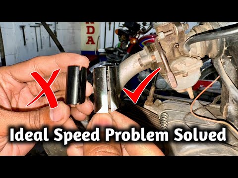 Honda CD 70 ideal speed problem  