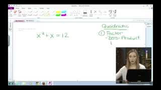 Quadratic Equation Explanation--Homework Hotline