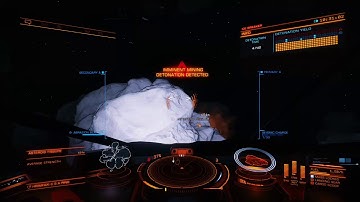 Elite Dangerous exploding asteroid