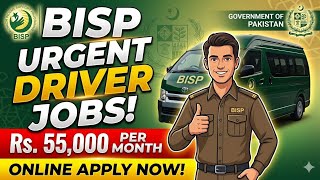 BISP Driver Jobs 2026 Online Apply | Benazir Income Support Programme Jobs 2026 | New Jobs Alert