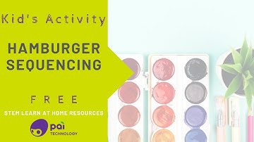 Kids Activity: Burger Sequencing | Pai Technology | STEM Toys