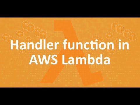 Part 4 - Handler function in AWS lambda - YouTube