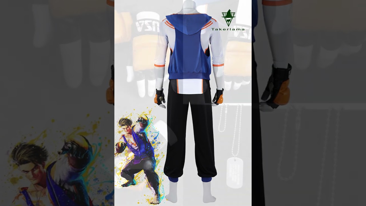 Game Luke Sullivan SF6 Cosplay Costume Street Fighter Halloween Fancy Dress 