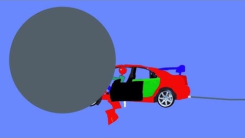 Algodoo Car Crashes & Destruction #181 | Crazy Phun Algodoo Car Crash Tests