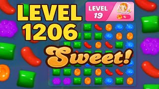Level 1206, Candy Crush Saga, Walkthrough, Gameplay, No Commentary, Android screenshot 5