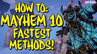 Borderlands 3 How To: MAYHEM 10 Fast! (Solo Methods) BL3 Easy M10 Strategies/Legendaries