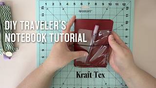 DIY Kraft-Tex Traveler’s Notebook | Tutorial | No Sewing Machine Required