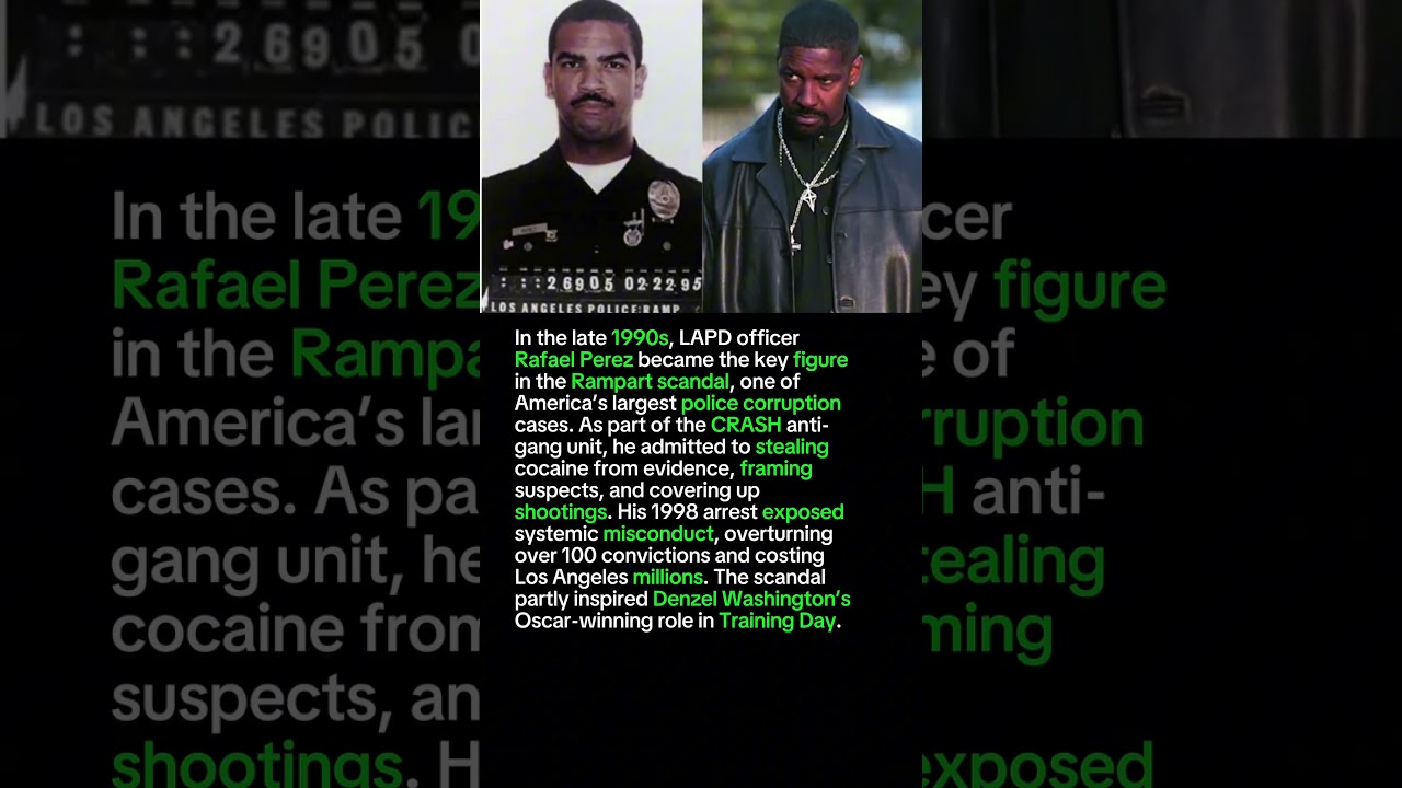 Rampart scandal: The LAPD cop who inspired Training Day 🕶️🚔