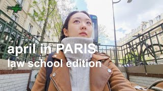 april in paris vlog 2/2 | law school study vlog