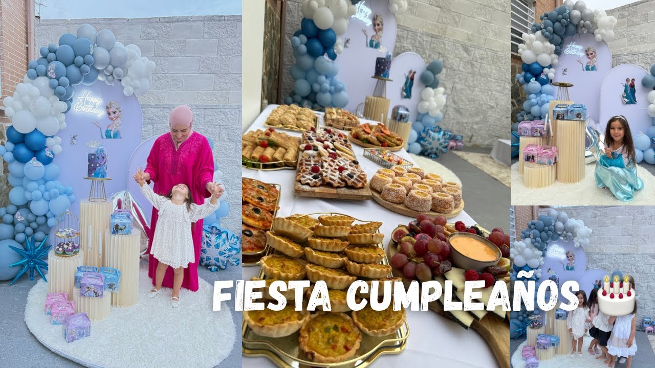 Fiesta cumpleaños 4 Nora 🎂/ cocina, decoración/ cine en casa con el fiitune X30