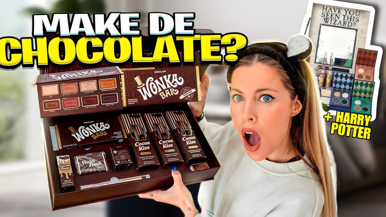 EXPERIMENTEI MAQUILHAGEM DE CHOCOLATE!!