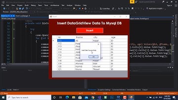 نقل بيانات من DataGridView  الى ماي سكول | سي شارب | Mysql
