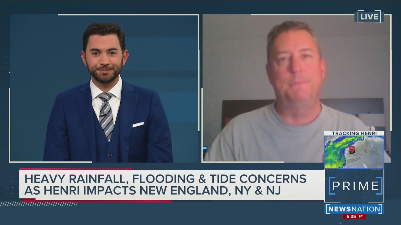 Heavy rainfall, flooding and tide concerns as Henri impacts New England, NY and NJ