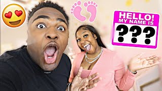 OUR OFFICIAL BABY NAME REVEAL 💕