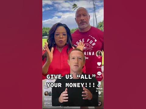 Billionaire’s asking for money… #oprah #therock #maui #hawaii - YouTube