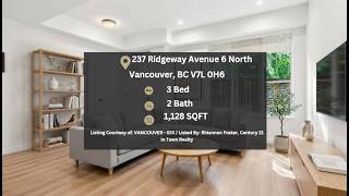 237 Ridgeway Avenue 6 North Vancouver, BC V7L 0H6