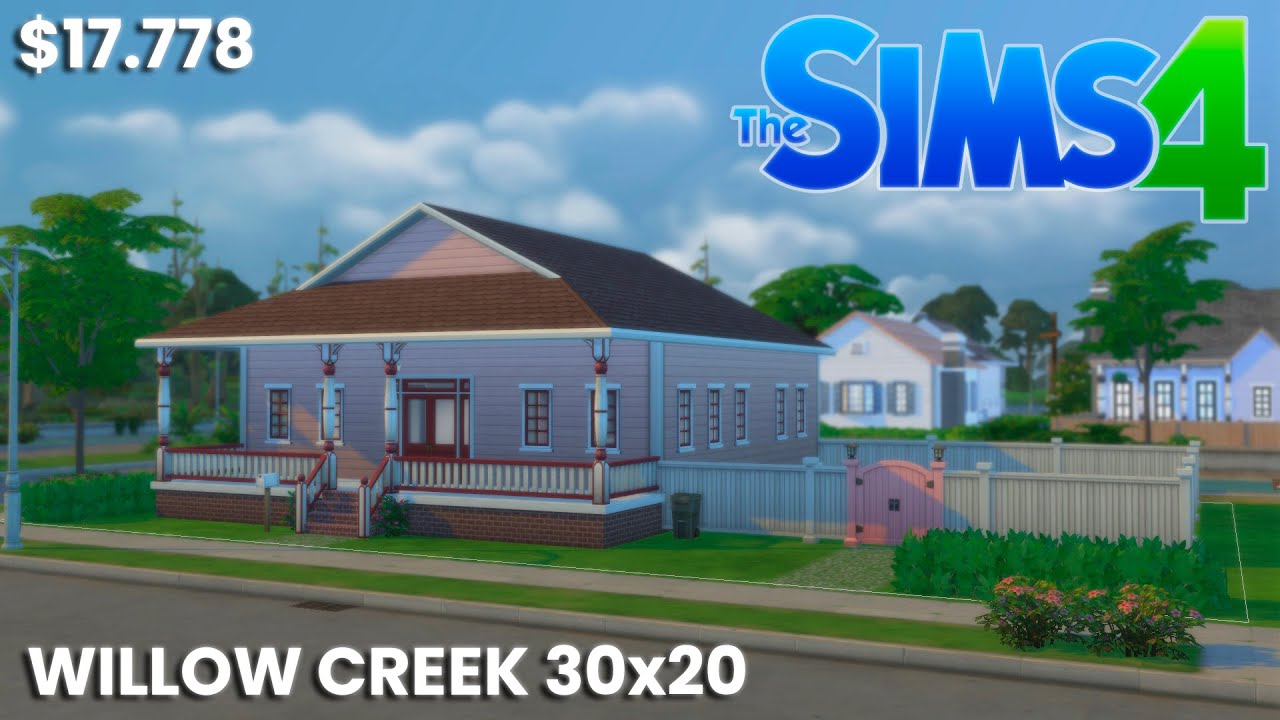 Casa para Iniciantes em Willow Creek | The Sims 4 | Slow Build | ASMR