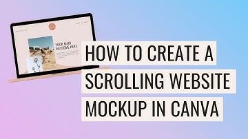 💻  Easy SCROLLING Website Mockup ⚡️ Canva Tutorial