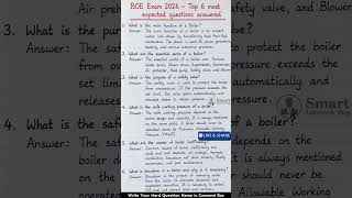 BOE Exam 2026 — Top 6 most expected questions answered