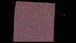 Spring simulation springing a 20x20 square