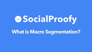What is Macro Segmentation? - Social Proofy Marketing 101