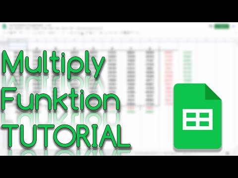 Multiply Funktion - Google Sheets Tutorial