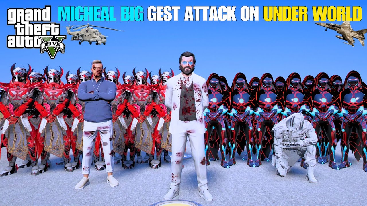 MICHEAL BIGGEST ATTACK ON UNDER WORLD !! GTA5 CINEMATIC GAMEPLAY @Tecnogamerz