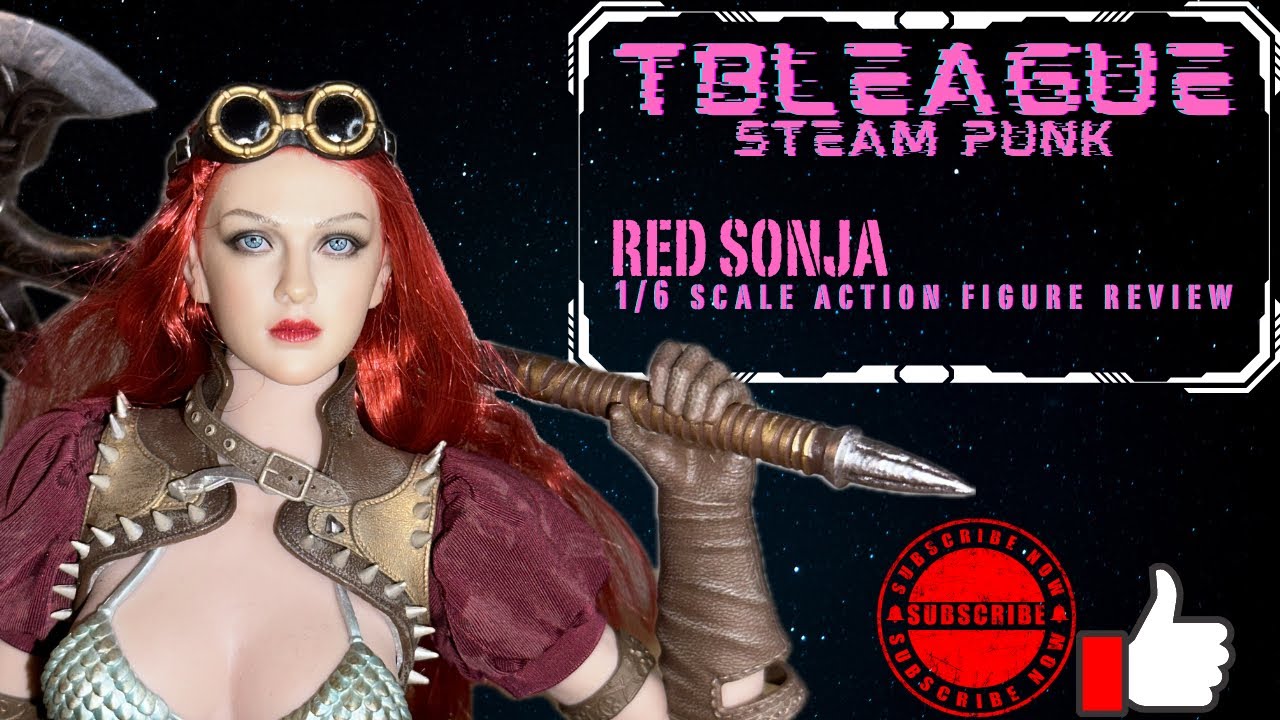 TBLEAGUE 1/6 Scale Red Sonja STEAM PUNK Action Figure Review - YouTube