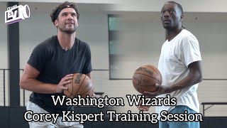 Washington Wizards Corey Kispert Training Session W Coach Pierre Newton