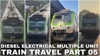 Today Morning Diesel electrical multiple units New Train travel Part 05