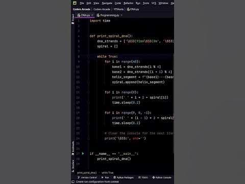 DNA - Double Helix || Python #coding - YouTube