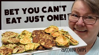 DIY Zucchini Chips - Potato Chip Replacement! So good you can't eat just one!