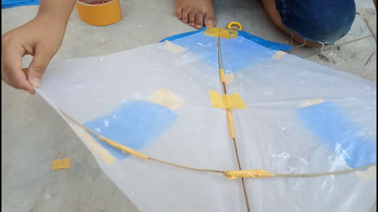 How to Create Kite /Simple kite DIY kite Basant & Patang Bazi in