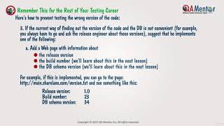 LESSON 15 - Testing and Bug Fixes