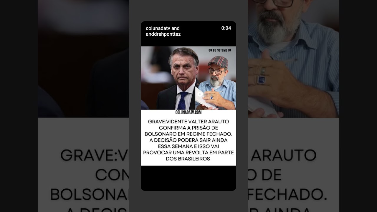 Vidente Valter Arauto CONFIRMA a CONDENAÇÃO de BOLSONARO